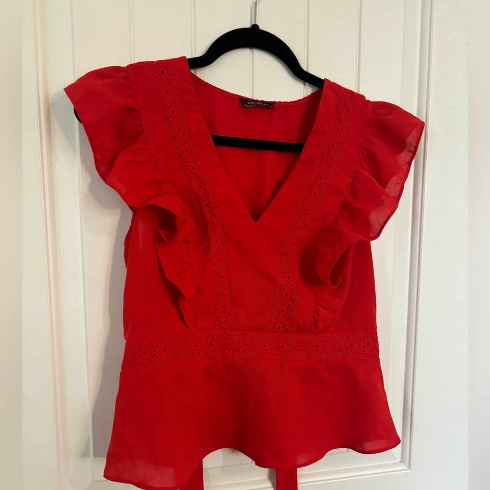 Lulumari Red blouse Size M